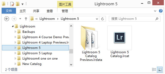 Lightroom目录文件夹结构